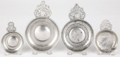 FOUR NEW ENGLAND PEWTER PORRIN