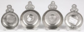 FOUR NEW ENGLAND PEWTER PORRIN