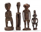FOUR NEW GUINEA ANCESTOR FIGUR