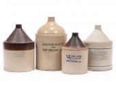 FOUR NEW ORLEANS STONEWARE ADV