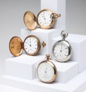 FOUR NON-RUNNING POCKET WATCHE