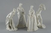 FOUR NYMPHENBURG PORCELAIN COM