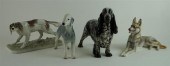 FOUR NYMPHENBURG PORCELAIN LAR