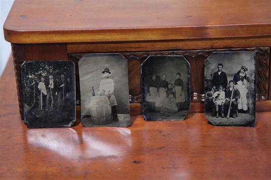 FOUR OCCUPATIONAL TINTYPES.