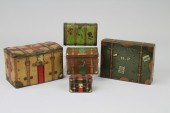 FOUR OCEAN LINER TRAVEL TRUNK