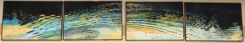 FOUR OIL ON CANVAS FROM JACKIE