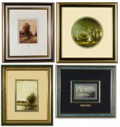 FOUR OIL PAINTINGS BY ASHOT, L