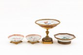 FOUR ORMOLU MOUNTED ASIAN DISH