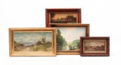FOUR PAINTINGS AND PRINTS INCL