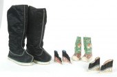 FOUR PAIR OF FOOTWEAR.  China