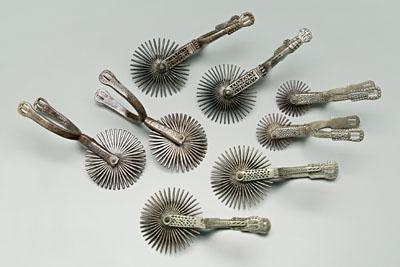 Four pairs decorated gaucho