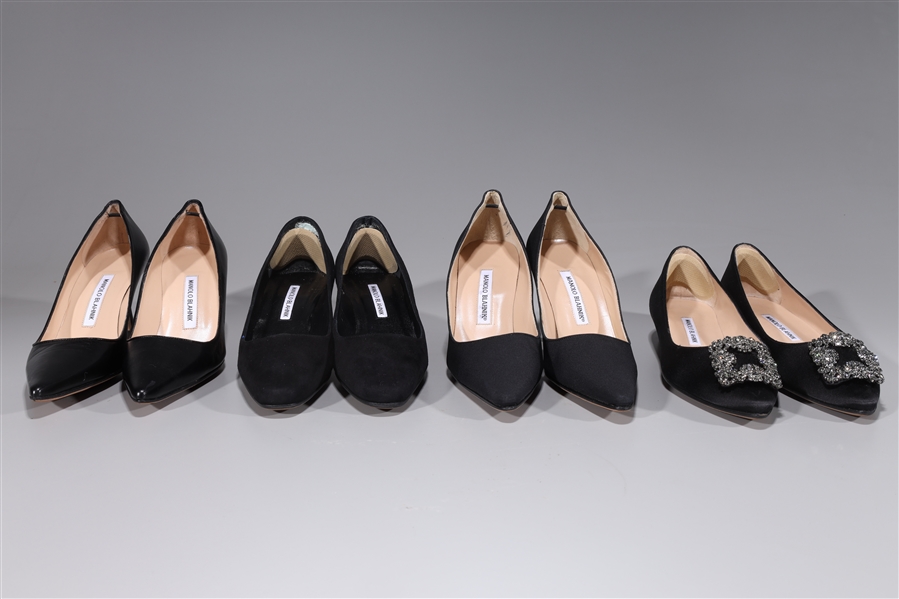 Four pairs Manolo Blahnik shoes