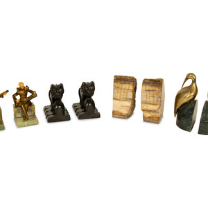 Four Pairs of Bookends 20th Century