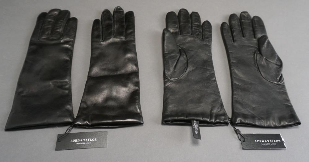 FOUR PAIRS OF CASHMERE LINED