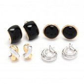FOUR PAIRS OF EARRINGS To incl