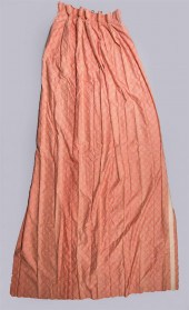 FOUR PAIRS OF FLOOR LENGTH CUS
