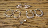 FOUR PAIRS OF FOURTEEN KARAT G