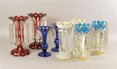 Four pairs of glass table lust