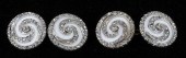 FOUR PAIRS OF GOLD CUFFLINKS G