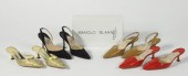 Four Pairs of High Heels Manol