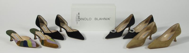 Four Pairs of High Heels Manolo