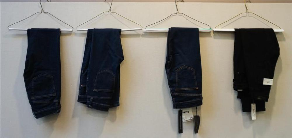 FOUR PAIRS OF JEANS (RAG AND