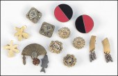 FOUR PAIRS OF SIGNED EARCLIPS.