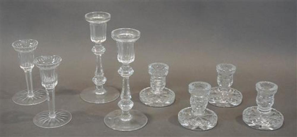 FOUR PAIRS OF WATERFORD CRYSTAL