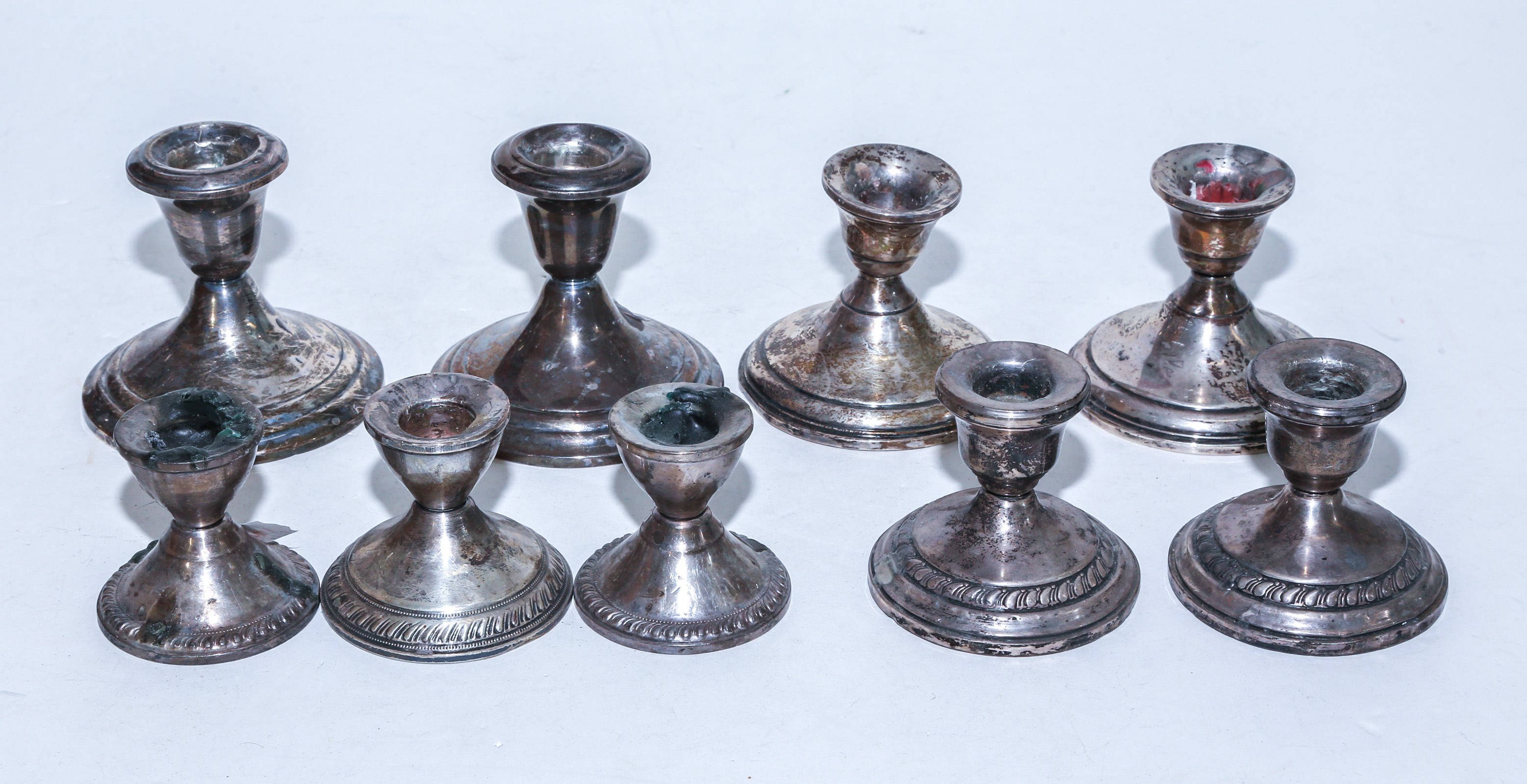 FOUR PAIRS WEIGHTED STERLING