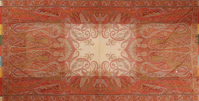 FOUR PAISLEY PATTERN TABLE COVERS