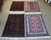 FOUR PAKISTAN BOHKARA RUGS, 3
