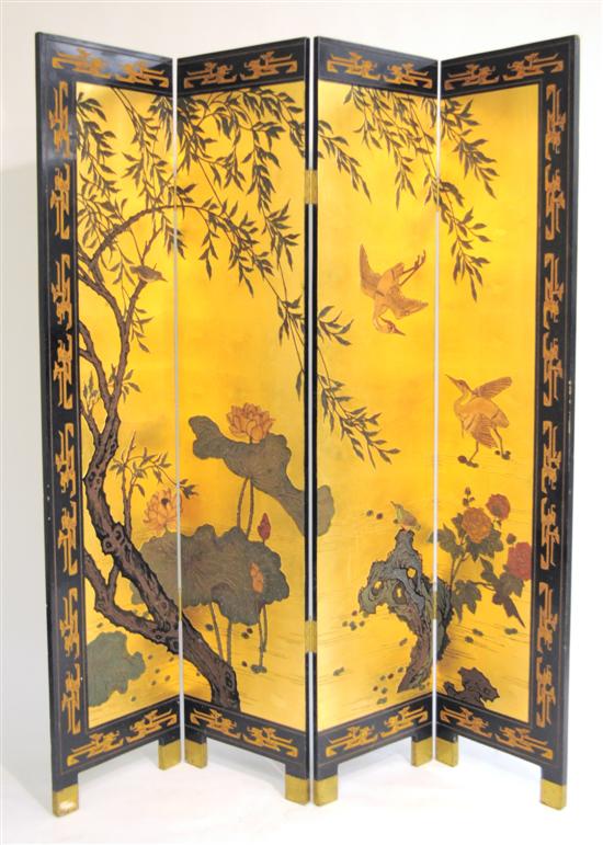 Four panel double sided Oriental