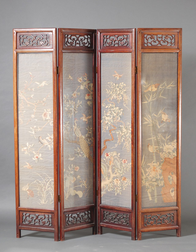 FOUR-PANEL FLOOR SCREEN Chinese