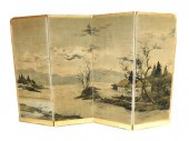 FOUR-PANEL FLOOR SCREEN WITH G