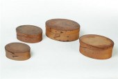 FOUR PANTRY BOXES.  American