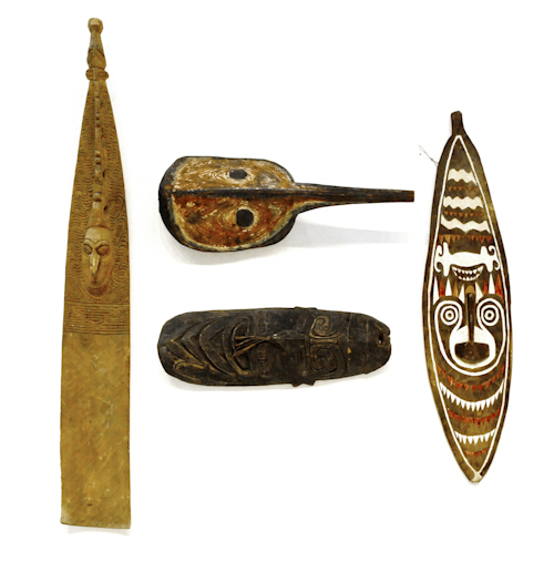 Four Papua New Guinea carvings