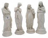 FOUR PARIAN FIGURES OF WOMAN S