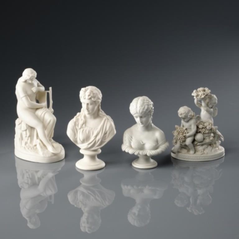 FOUR PARIANWARE DECORATIVE
