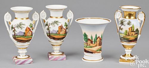 FOUR PARIS PORCELAIN TABLEWARES,