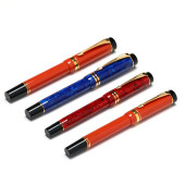 FOUR PARKER DUOFOLD WRITING IN