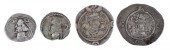 FOUR PARTHIAN AND SASANIAN COI