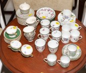 FOUR PARTIAL DEMITASSE SETS In