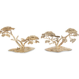 Four Patrick Mavros Silver Acacia