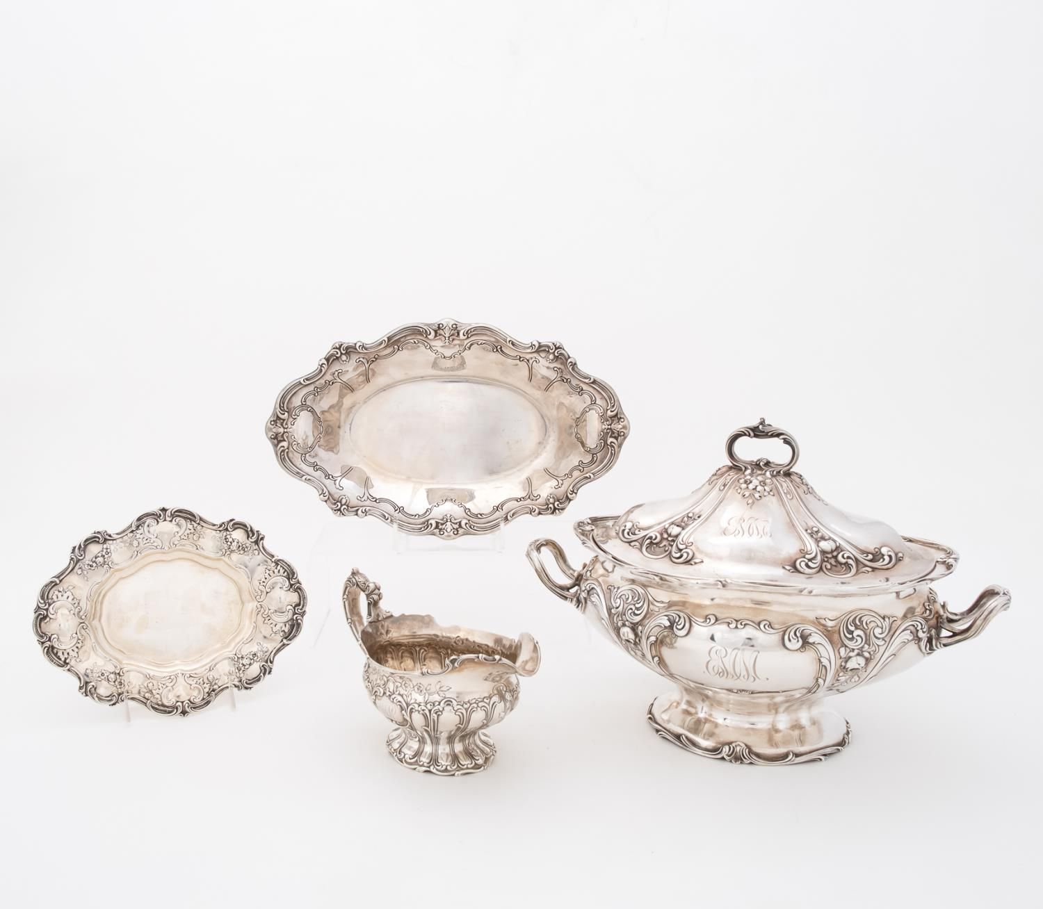 FOUR PCS GORHAM "CHANTILLY"