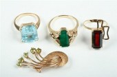 FOUR PEICES 14K YELLOW GOLD AN