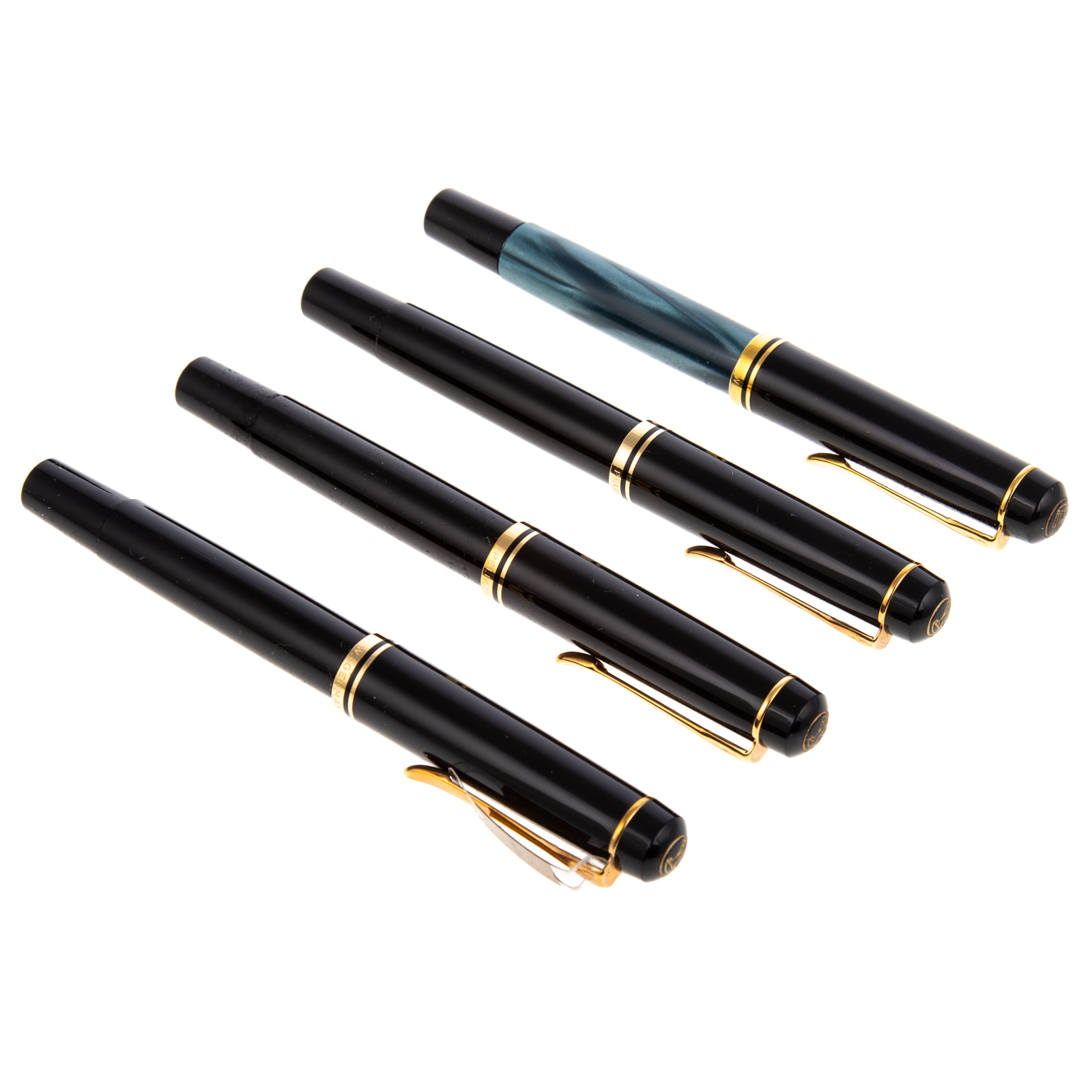 FOUR PELIKAN M 200 FOUNTAIN PENS