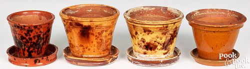 FOUR PENNSYLVANIA REDWARE