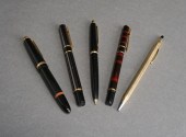 FOUR PENS AND A MECHANICAL PEN