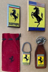FOUR PERIOD FERRARI ITEMS - OR