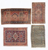FOUR PERSIAN AND CAUCASIAN RUG